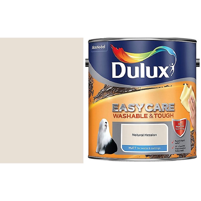 Dulux 2.5L Natural Hessian Easycare Matt Holbury Hardware Stores