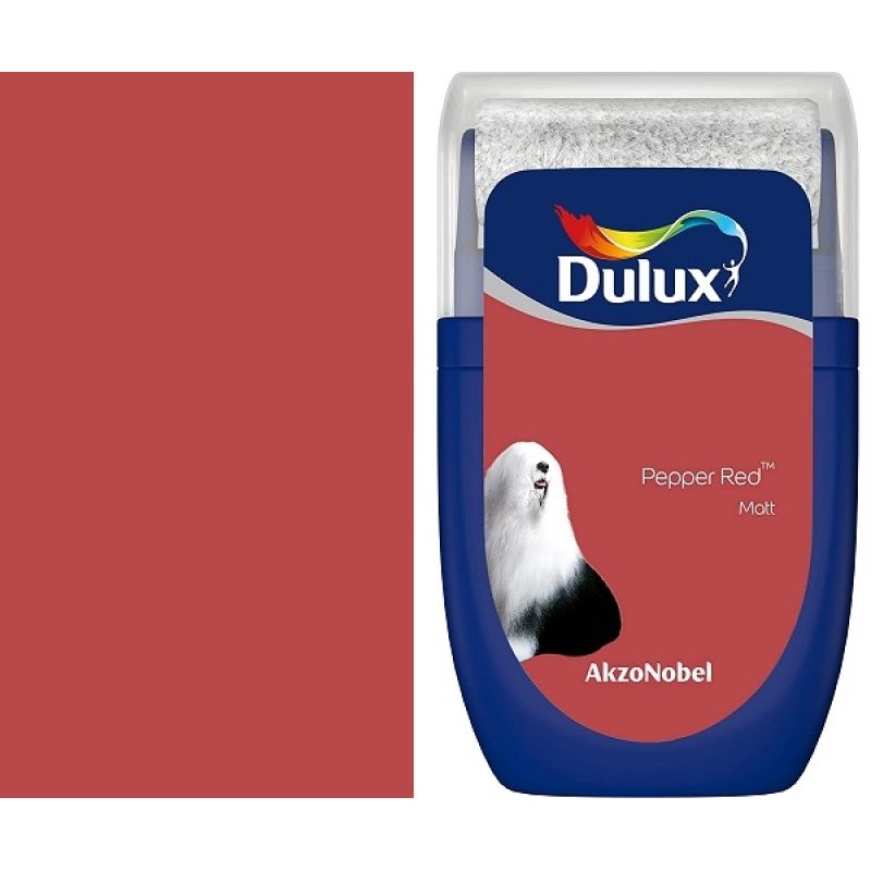 dulux-pepper-red-tester-emulsion-roller-holbury-hardware-stores