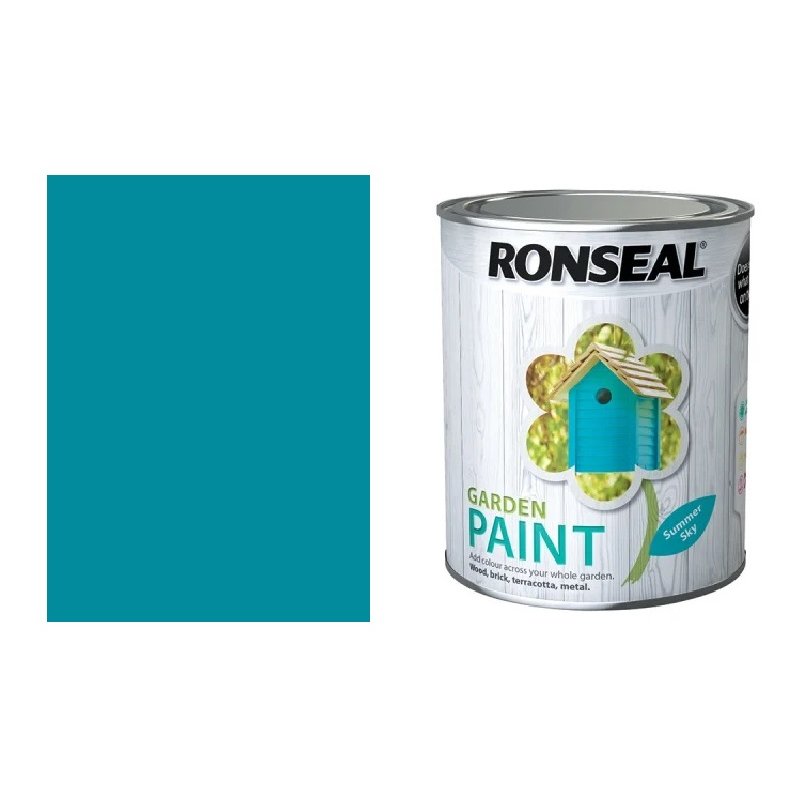 Ronseal Garden Paint Summer Sky 750Ml Holbury Hardware Stores