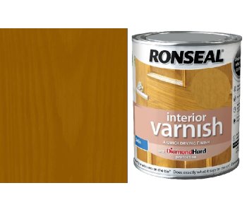 Ronseal Medium Oak Interior Satin Varnish 250Ml | Holbury Hardware Stores